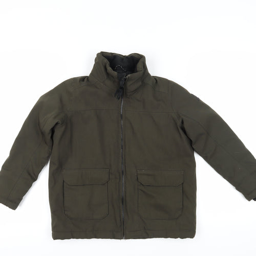 TOG 24 Boys Green Basic Jacket - Size 24, Lined & Zip Closure
