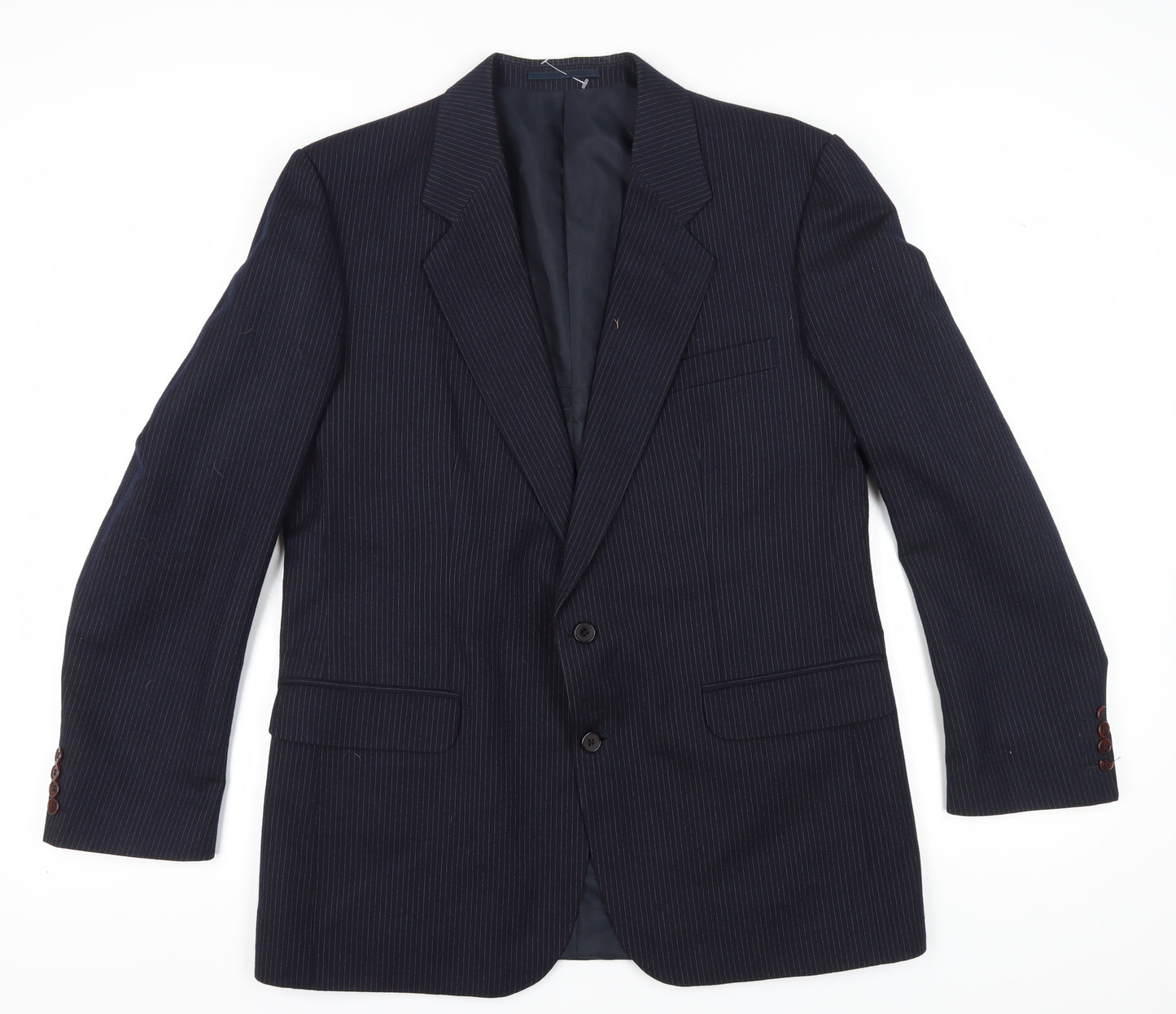 Centaur Men's Blue Striped Blazer, Regular Fit, Size 42R