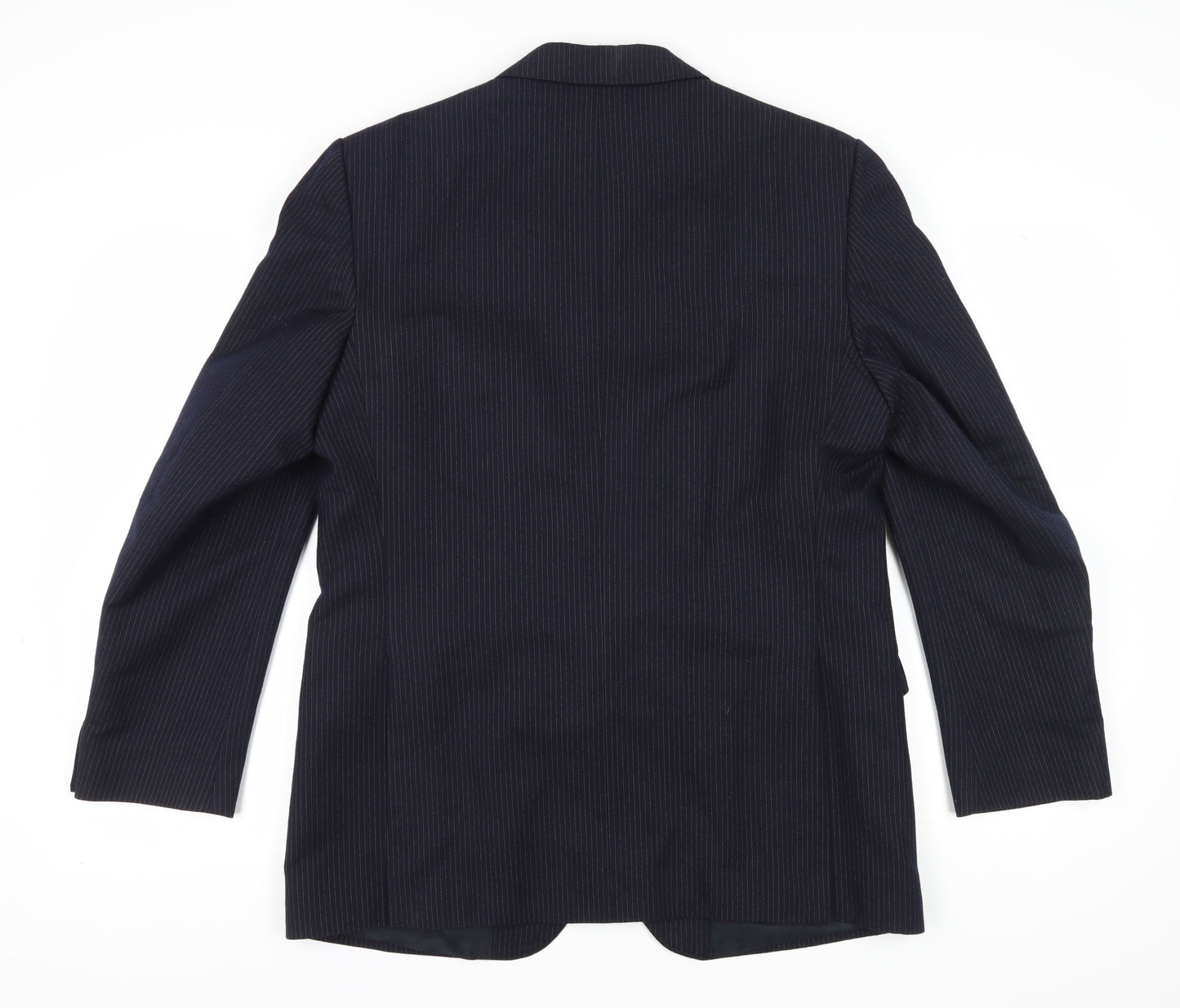 Centaur Men's Blue Striped Blazer, Regular Fit, Size 42R