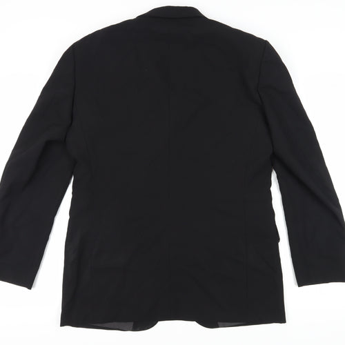 Kenzo Men's Black Blazer Size 38 Wool
