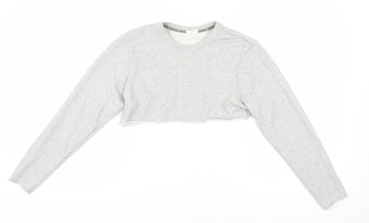 Calvin Klein Women's Grey Cropped Sweatshirt S
