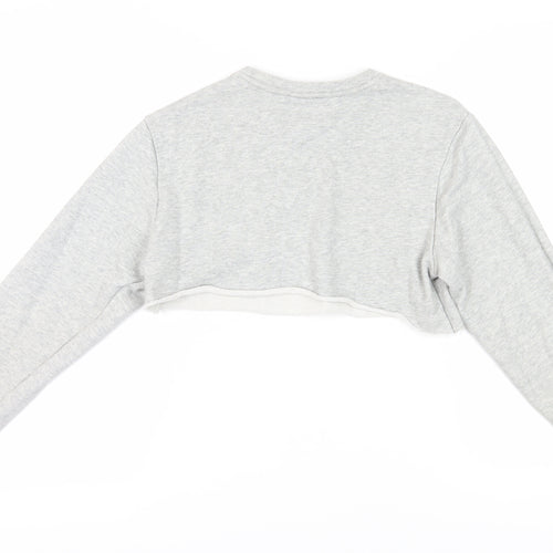 Calvin Klein Women's Grey Cropped Sweatshirt S
