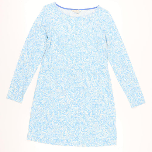 Boden Womens Blue Paisley Knee Length Shift Dress