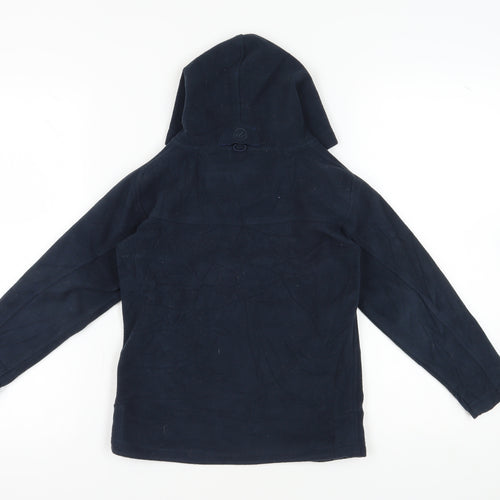 Peter Storm Girls Blue Fleece Jacket, Hooded, Size 7-8 Years