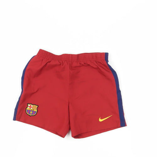 Nike Boys Red Football Shorts L