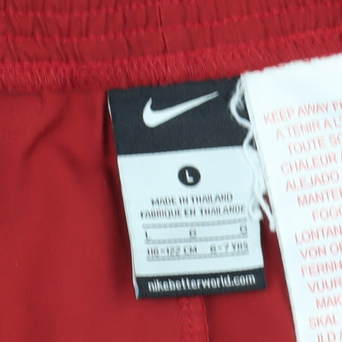 Nike Boys Red Football Shorts L