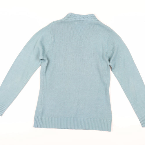Honor Millburn Women's Blue Cowl Neck Pullover Jumper Size S