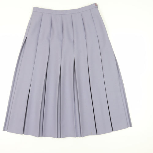 Eastex Women's Grey Pleated Midi Skirt Size 14
