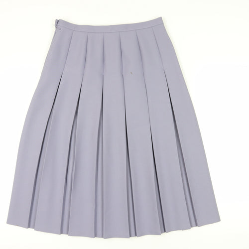 Eastex Women's Grey Pleated Midi Skirt Size 14