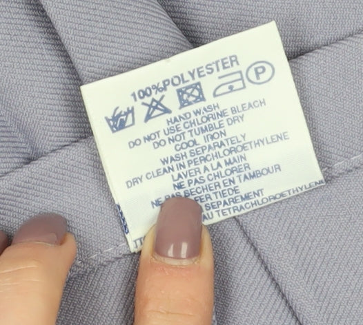 Eastex Women's Grey Pleated Midi Skirt Size 14