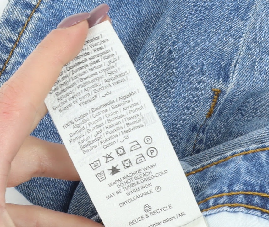 Jack & Jones Men's Blue Denim Shorts, L, Casual