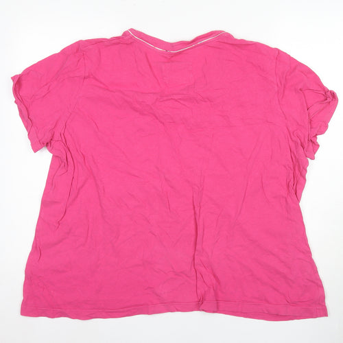 Damart Women's Pink 2XL V-Neck T-Shirt