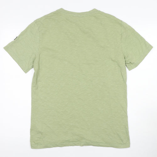 Henri-Lloyd Men's Green Crew Neck T-Shirt, Size S