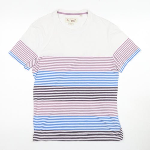 Penguin Men's Multicoloured Striped M T-Shirt