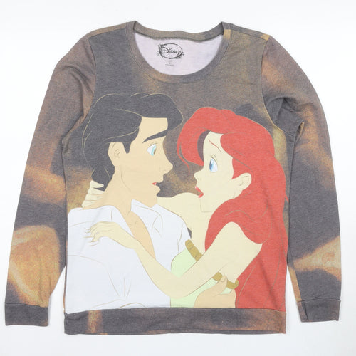 Disney Women's Multicoloured L Sweatshirt, Graphic Print Pullover