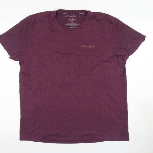Kenneth Cole Men's Purple M Crew Neck T-Shirt