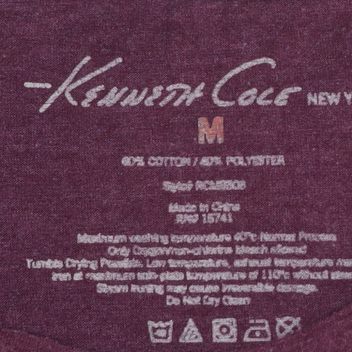 Kenneth Cole Men's Purple M Crew Neck T-Shirt