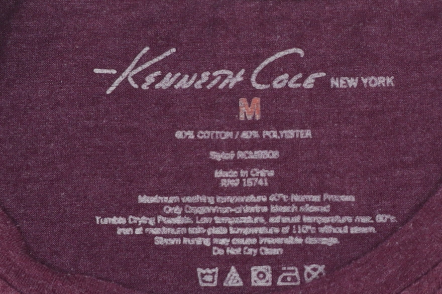 Kenneth Cole Men's Purple M Crew Neck T-Shirt