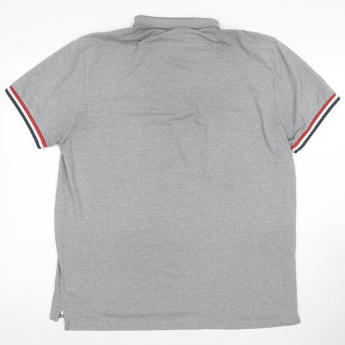Giordano Men’s Grey 2XL Short Sleeve Polo Shirt