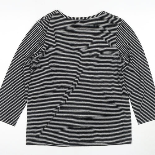 Jasper Conran Women's Black T-Shirt Size 14