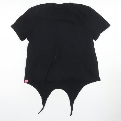 Superdry Women's Black S Rhinestone Crew Neck T-Shirt