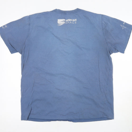 Fourth Element Men's Blue Graphic Print T-Shirt, Size L