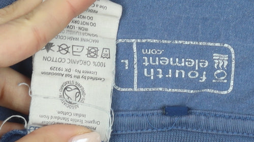 Fourth Element Men's Blue Graphic Print T-Shirt, Size L