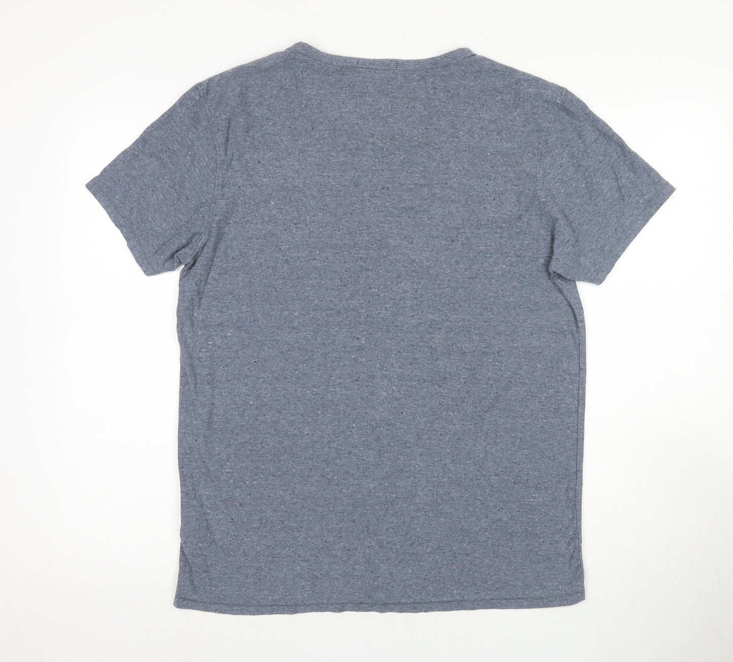 Scotch & Soda Men's Blue L T-Shirt, Short Sleeve, Graphic