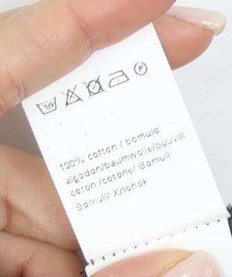 Bunai Women's Asymmetric Blue Graphic Dress, Size S