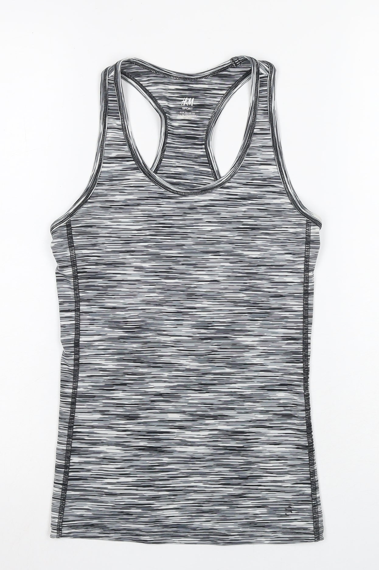 H&M Women's XS Black Athletic Tank Top for Gym & Training