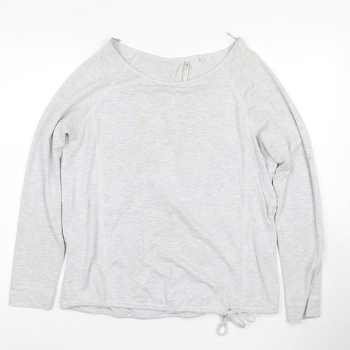 Next Grey Women's Wrap Top - Size 12, Long Sleeve