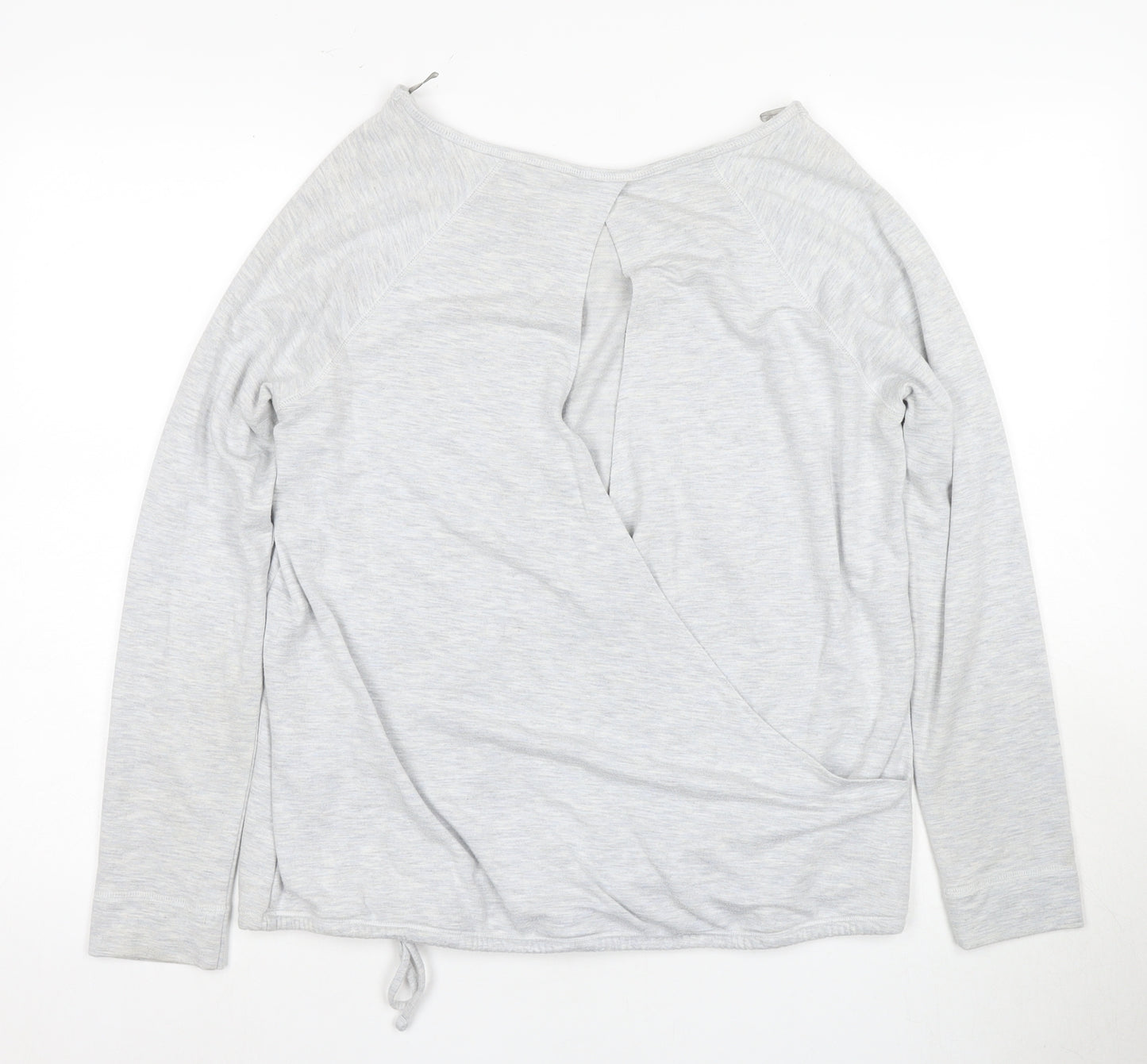 Next Grey Women's Wrap Top - Size 12, Long Sleeve