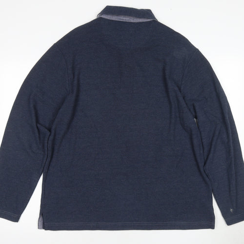 Marks and Spencer Men's Blue Polo Large