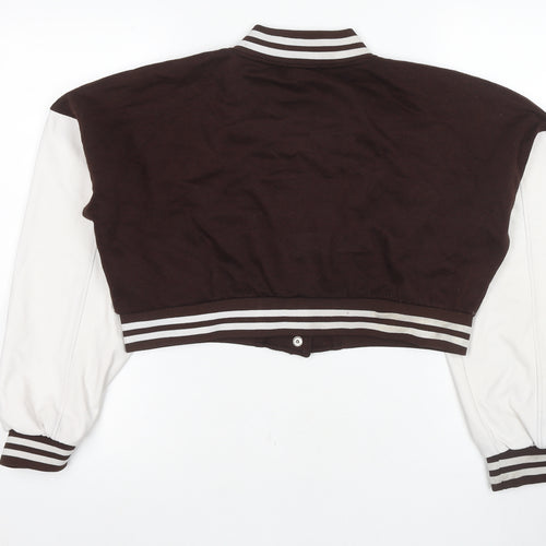 Pink Vanilla Women's Brown Varsity Jacket L