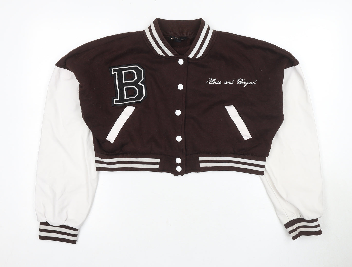 Pink Vanilla Women's Brown Varsity Jacket L