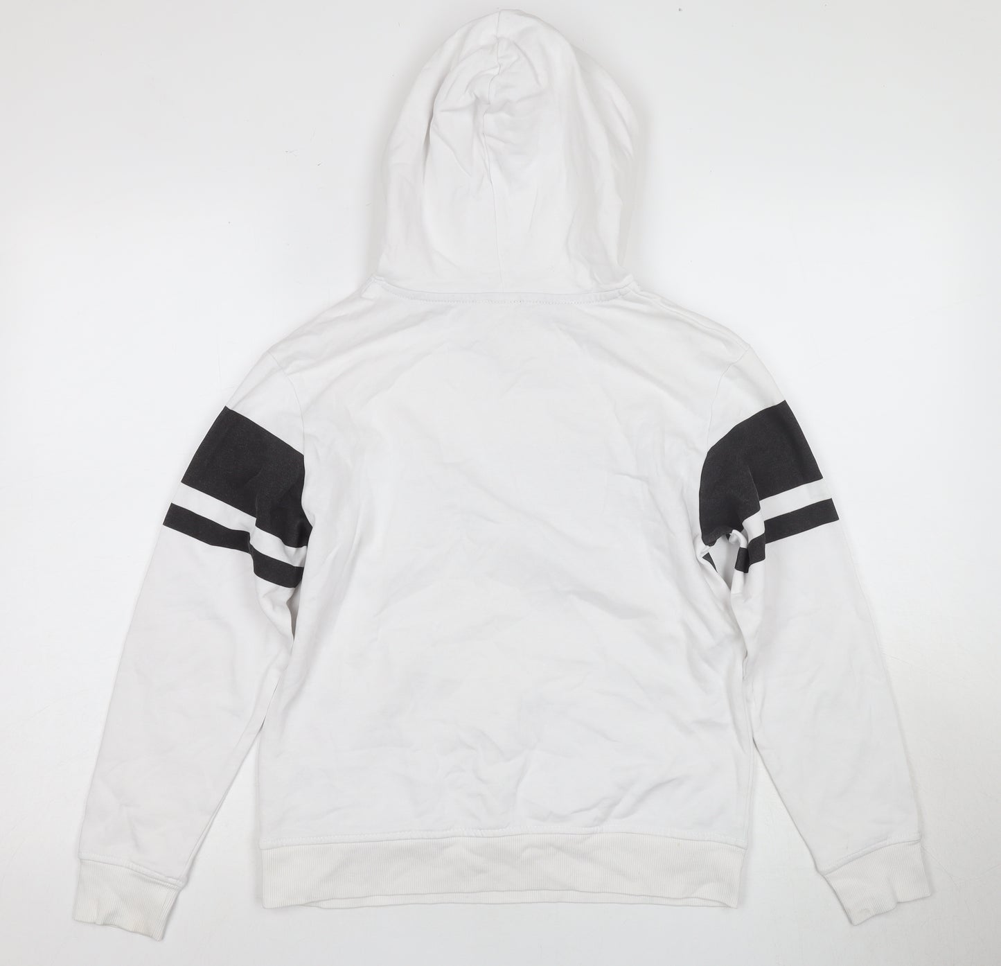 H&M Boys White Pullover Hoodie, Size 18 Plus, Casual Style