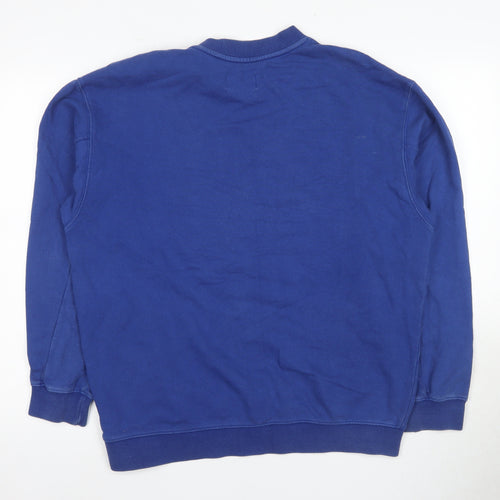 Kirsh Unisex Blue Pullover Sweatshirt M, Graphic Cherry Design