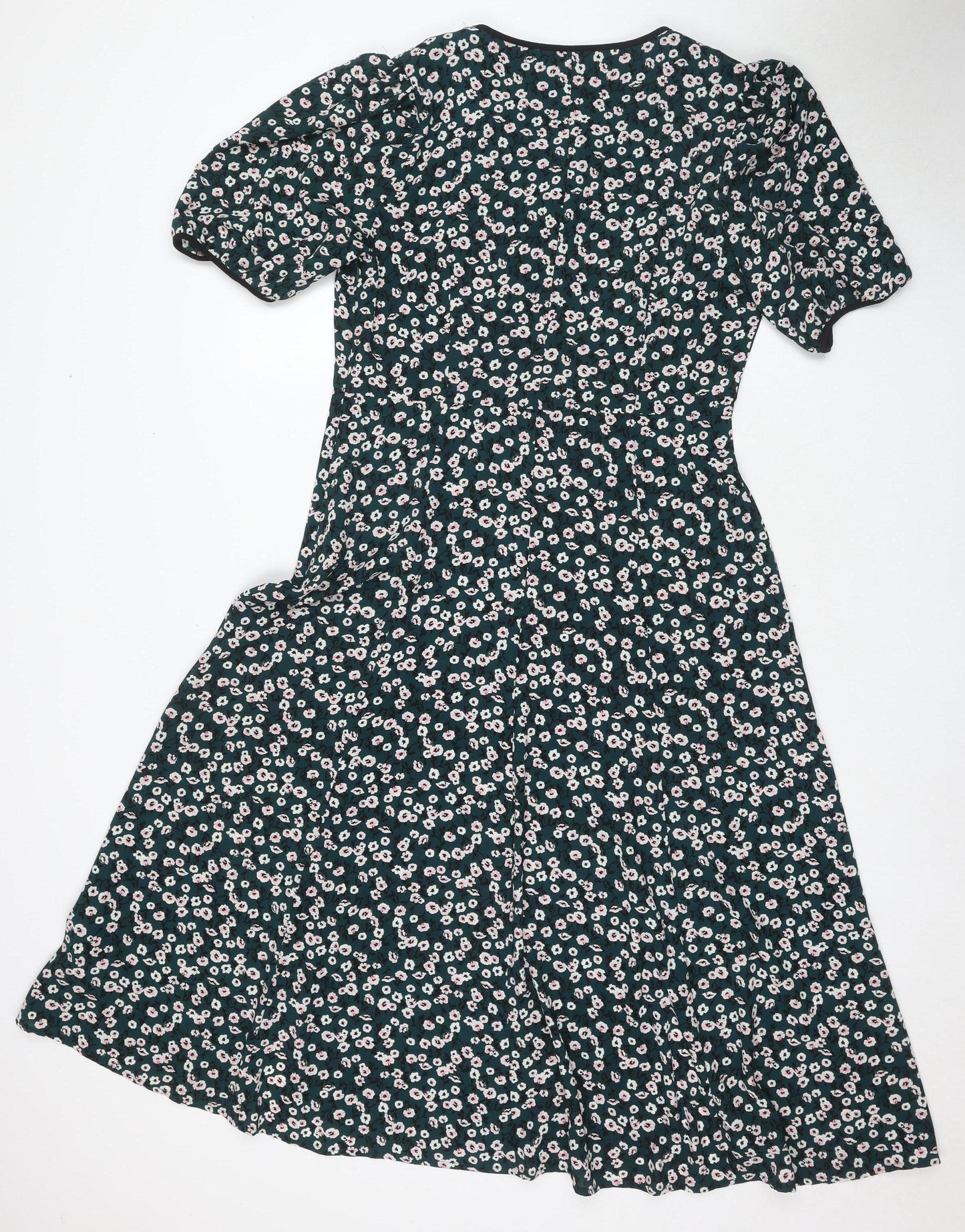 Marks and Spencer Women Green Floral Dress Size 12