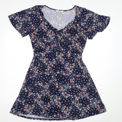 Oasis Women's Multicoloured Floral A-Line Dress M