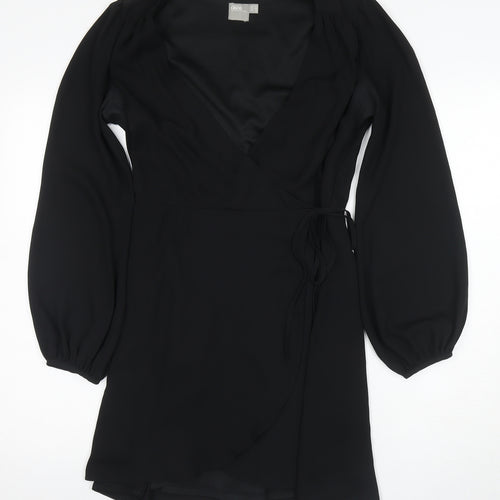 ASOS Black Wrap Dress - Size 12 - Women's Party Wear