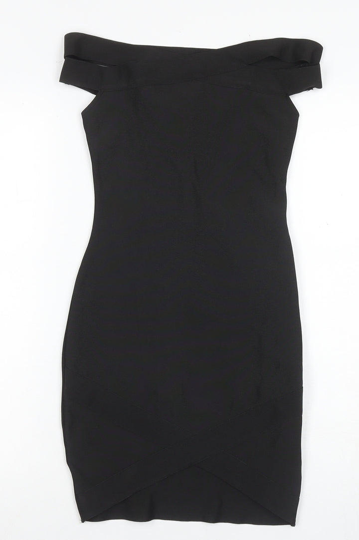 Missguided Women's Black Bodycon Dress Size 6