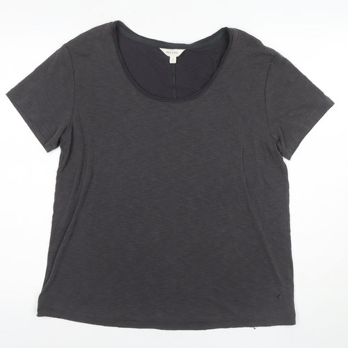 Per Una Women's Black T-Shirt Size 14 Casual Basic