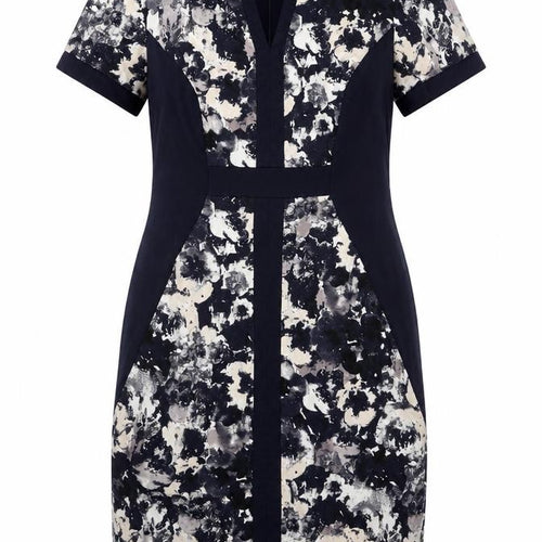 Marks and Spencer Women's Blue Floral Pencil Dress Size 14
