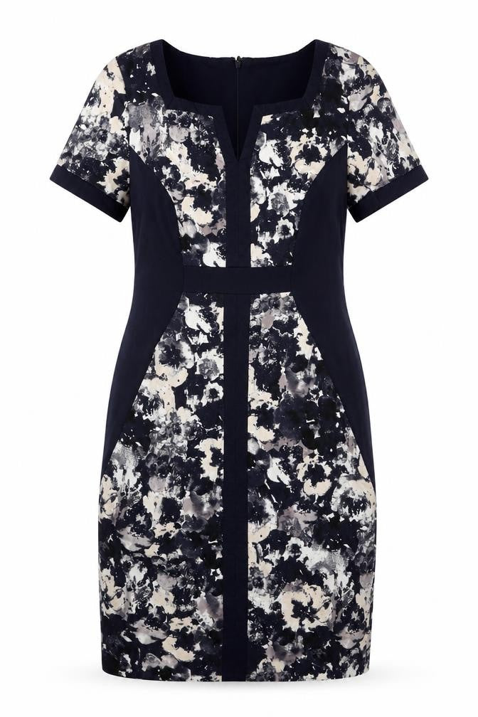 Marks and Spencer Women's Blue Floral Pencil Dress Size 14