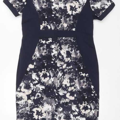 Marks and Spencer Women's Blue Floral Pencil Dress Size 14