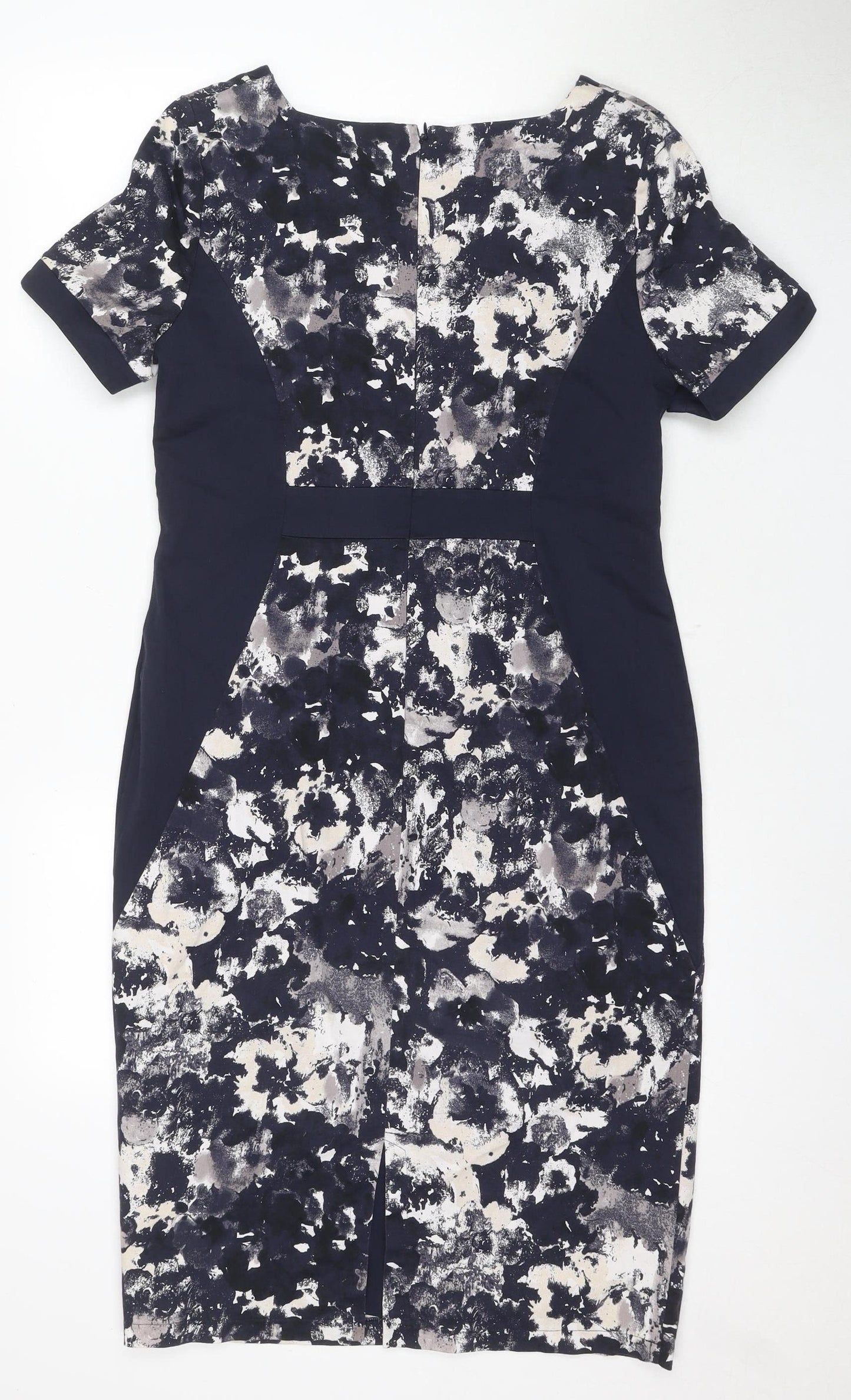 Marks and Spencer Women's Blue Floral Pencil Dress Size 14
