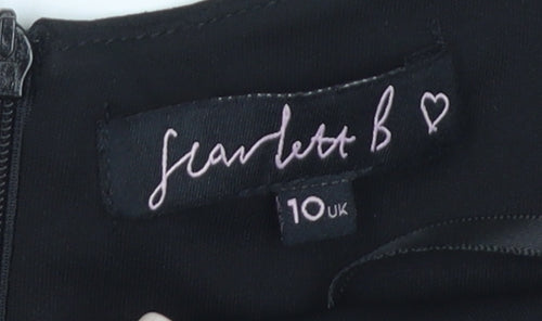 Scarlett B Women's Black Sequin Party Jumpsuit, Size 10