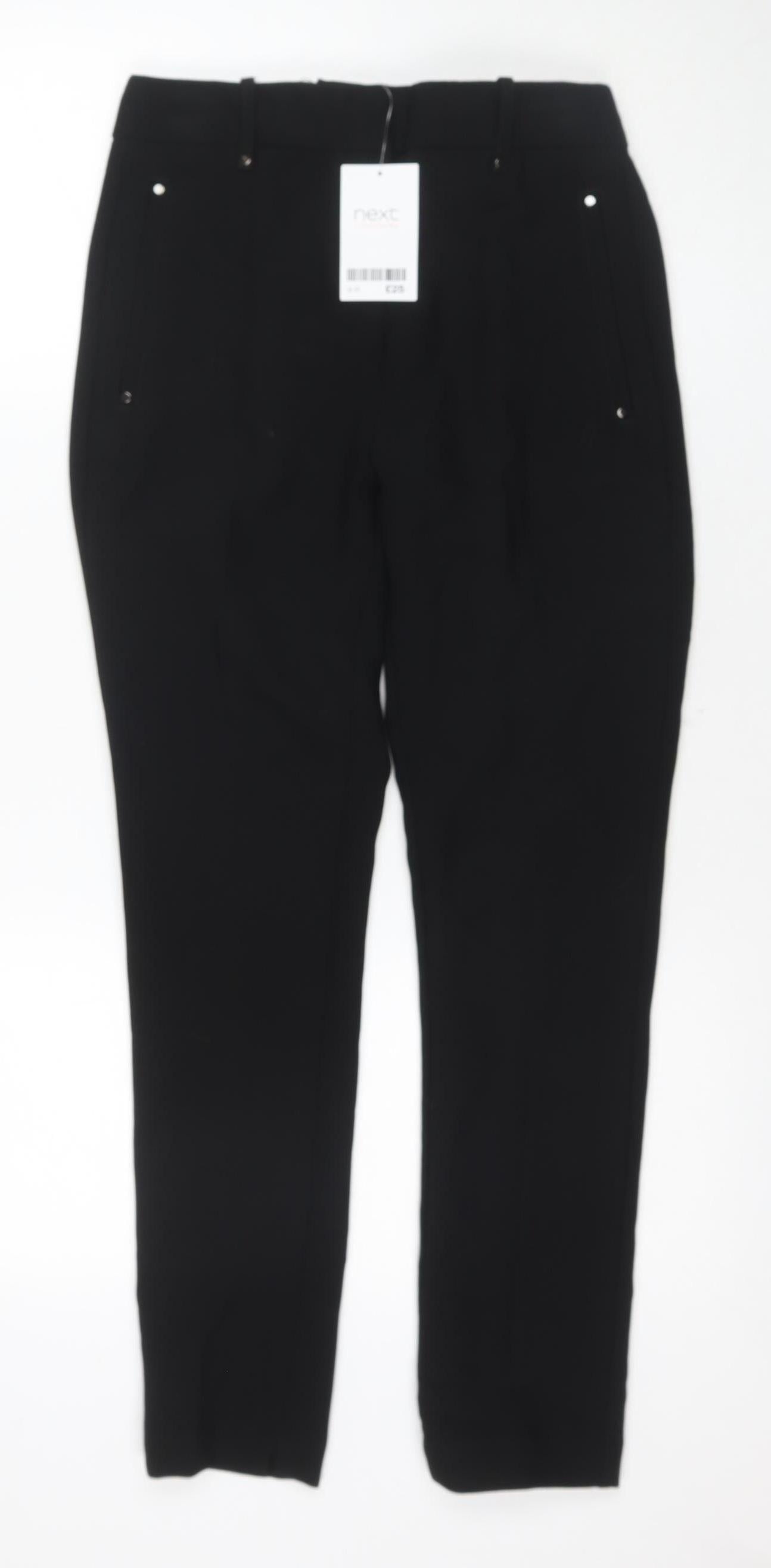 Next Women's Black Straight Trousers Size 6R