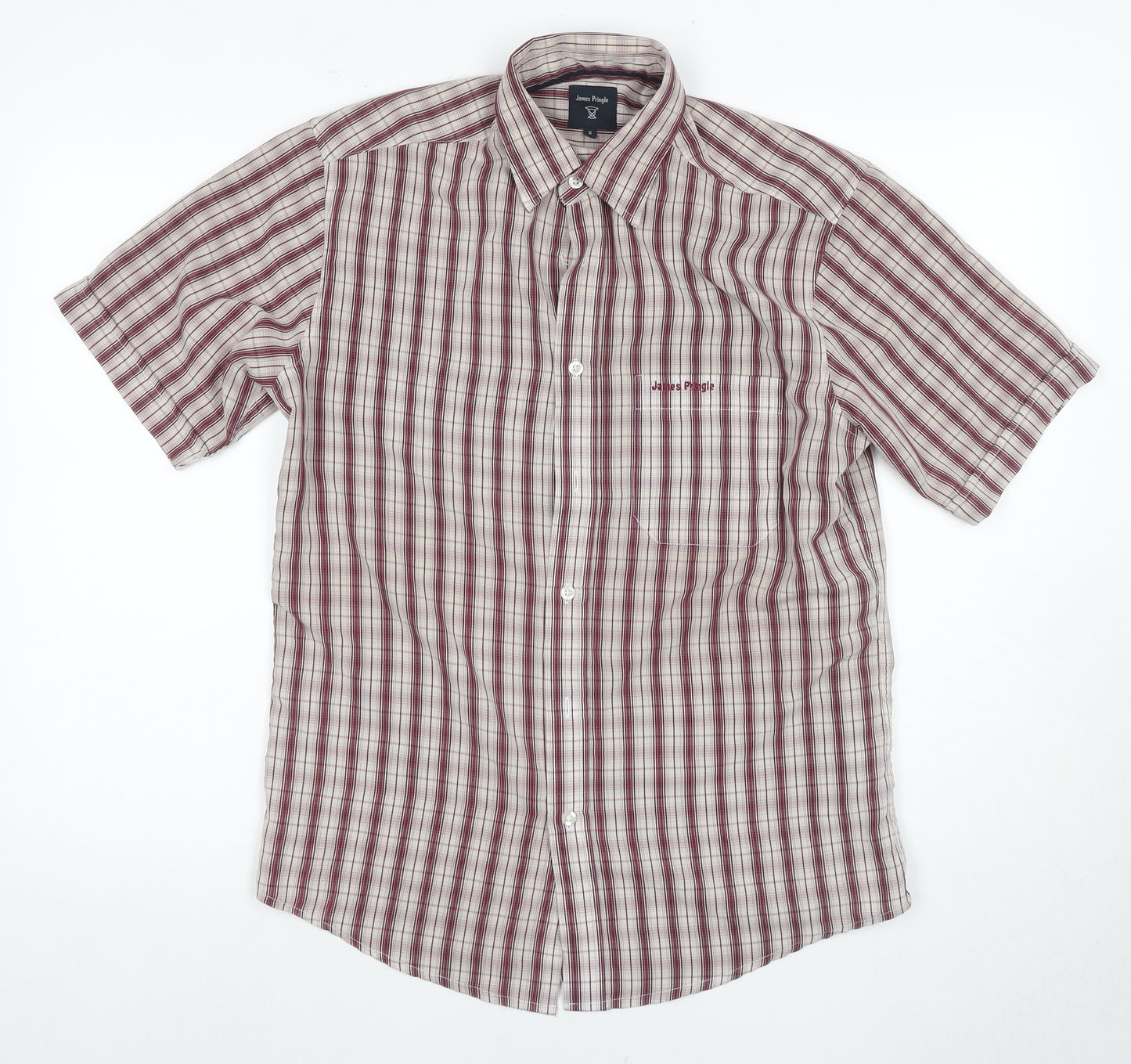 James Pringle Men's Multicoloured Plaid Shirt S