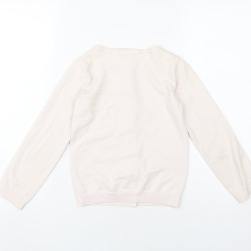 The Little White Company Girls Ivory Cardigan 7-8 Years